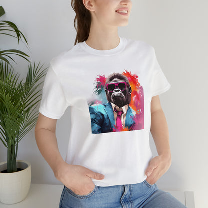 Miami Vice Gorilla - Unisex Jersey Short Sleeve Tee