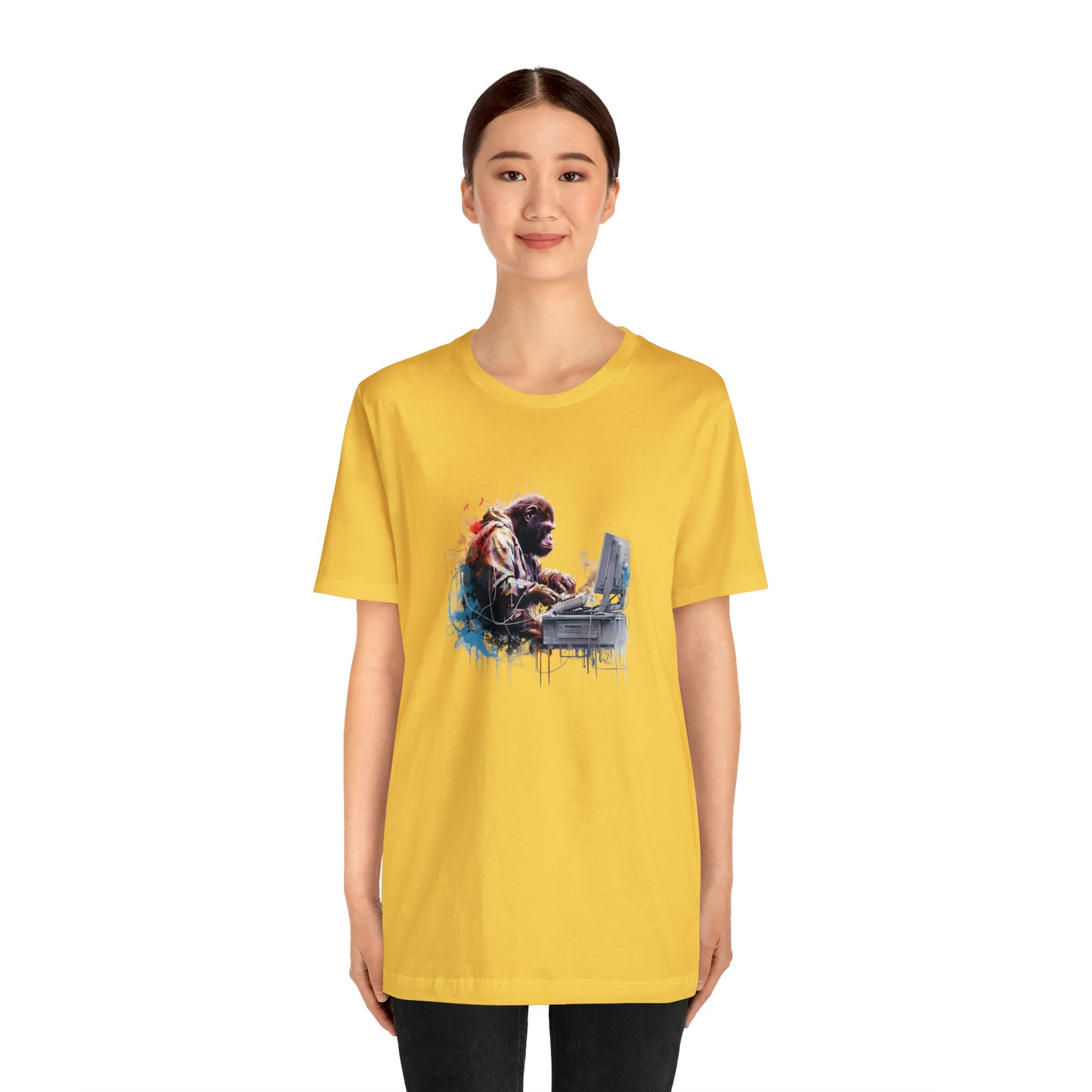 Ape Fixing Computer Unisex Tee