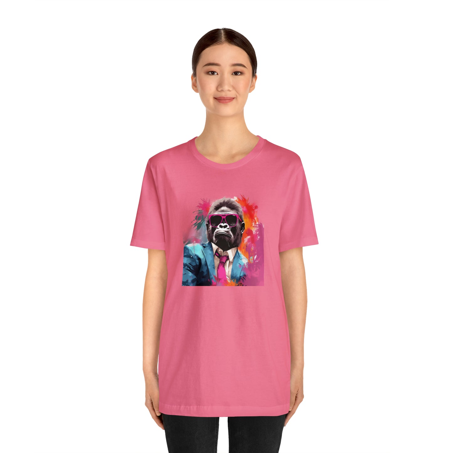 Miami Vice Gorilla - Unisex Jersey Short Sleeve Tee