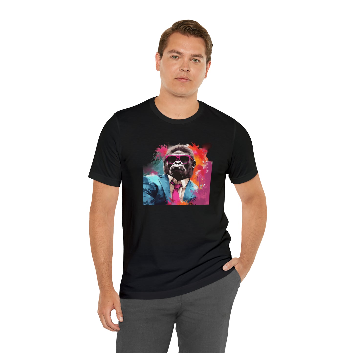 Miami Vice Gorilla - Unisex Jersey Short Sleeve Tee