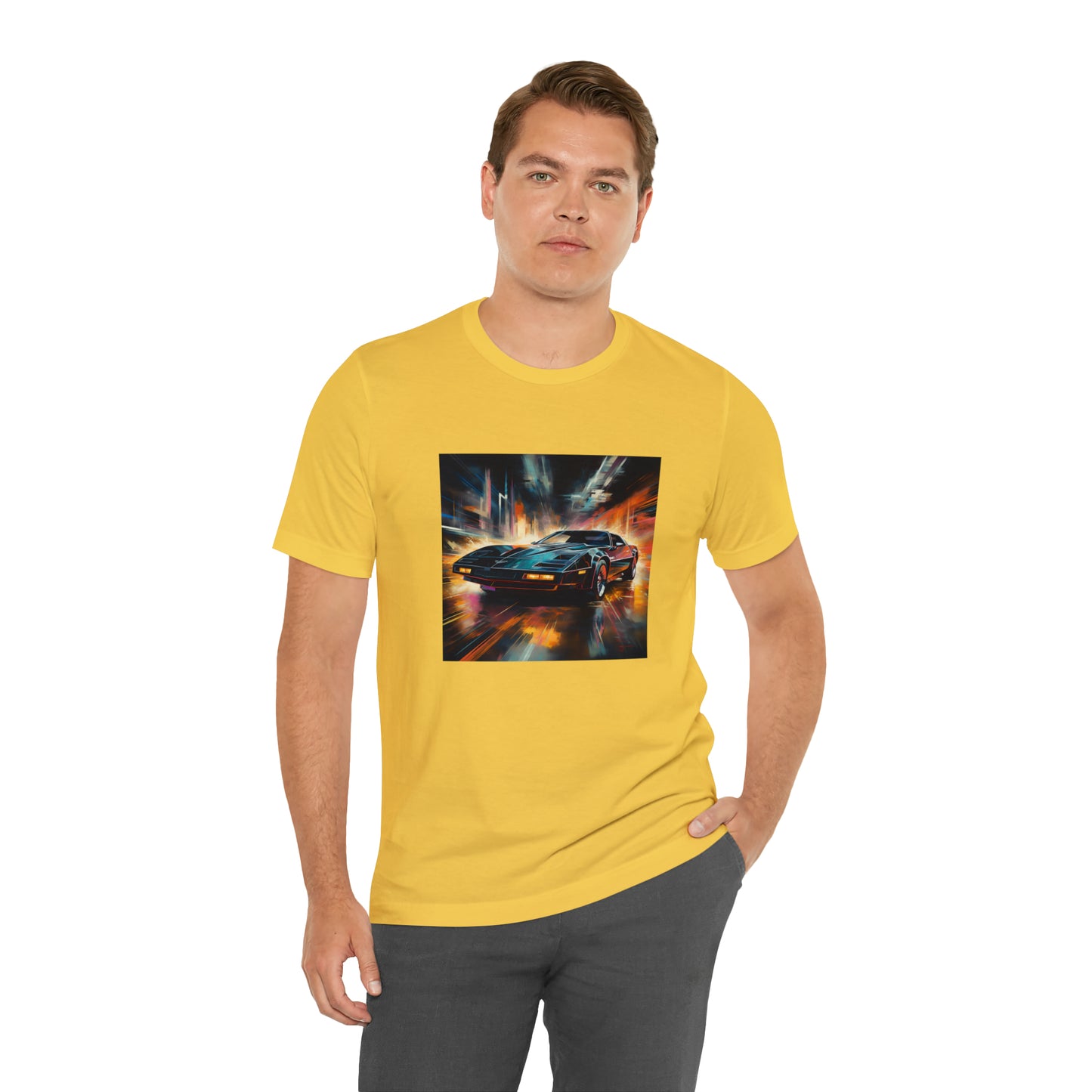 Knight Rider Abstract Unisex Jersey Short Sleeve Tee