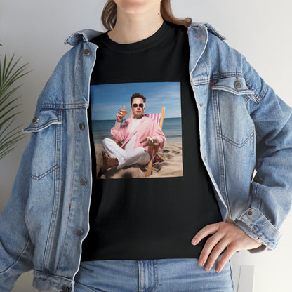 Elon Musk Beach Vibes Unisex Heavy Cotton Tee