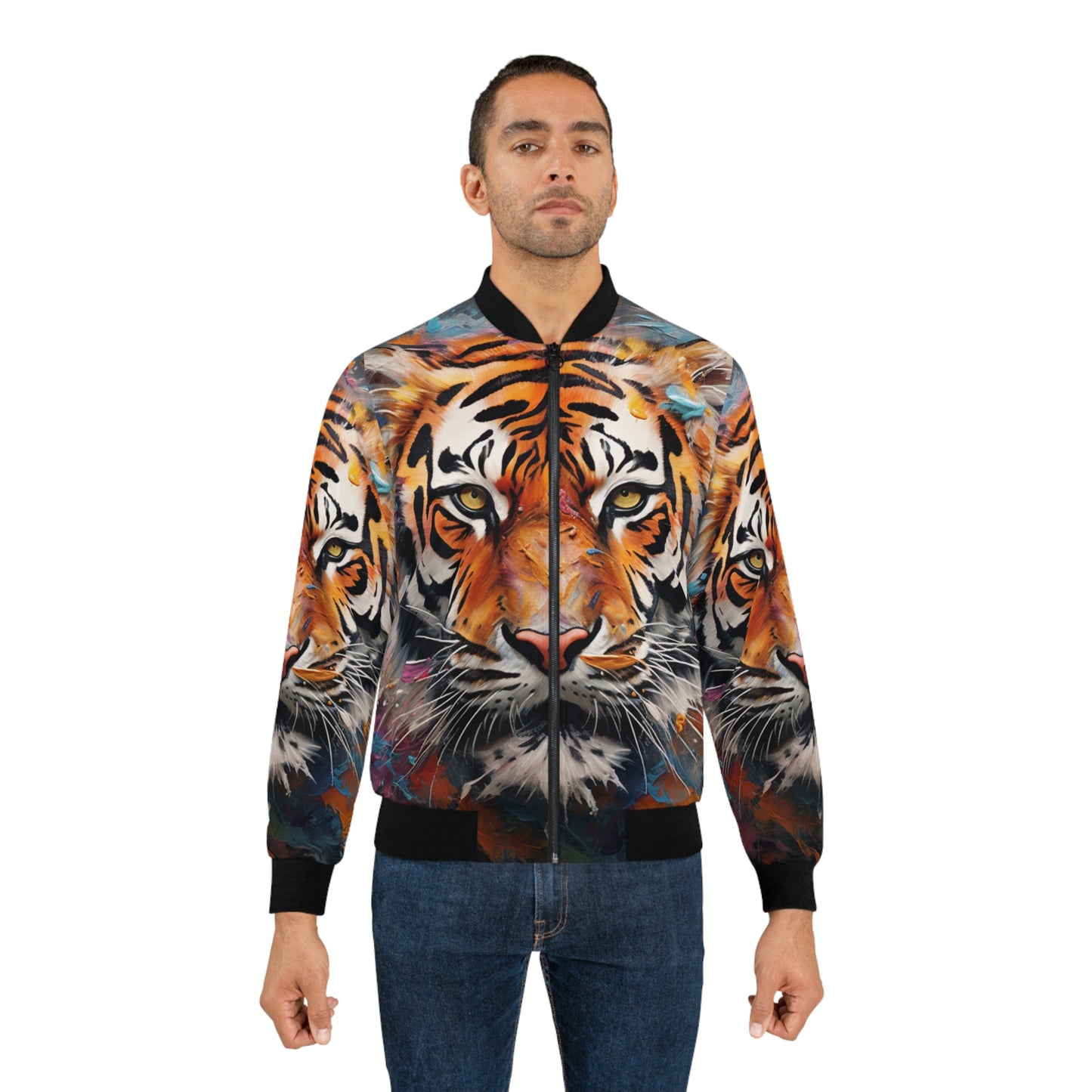 Tiger Abstract Men's Bomber Jacket