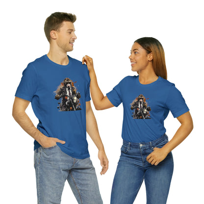 Monkey in Suit: The Gun-Toting Biker Tee