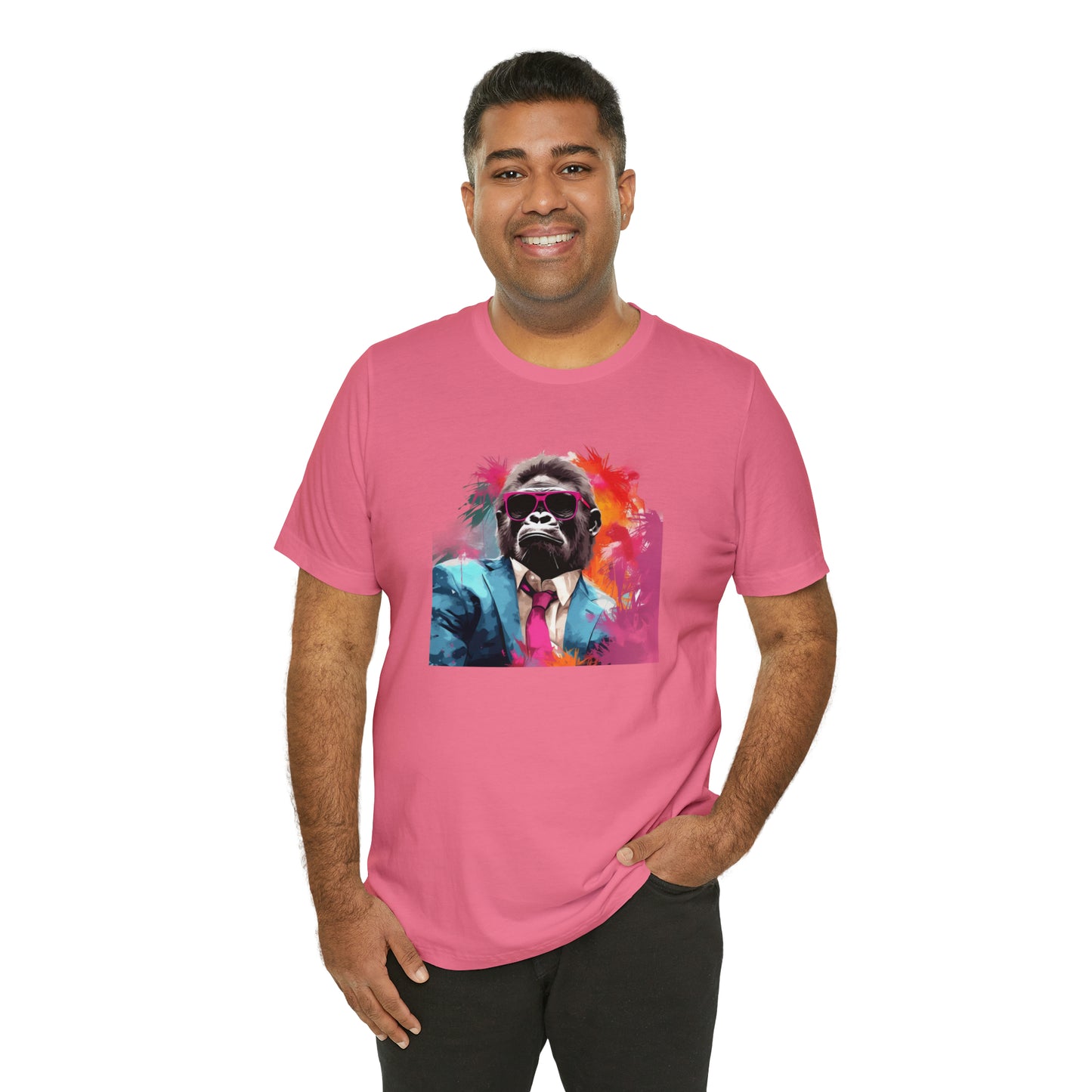 Miami Vice Gorilla - Unisex Jersey Short Sleeve Tee