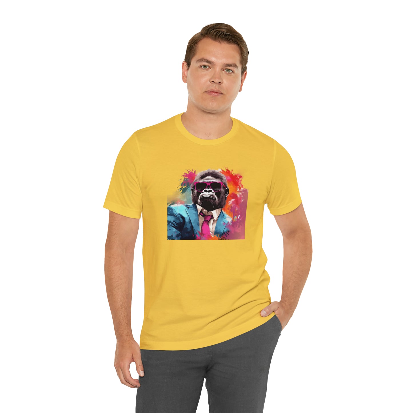 Miami Vice Gorilla - Unisex Jersey Short Sleeve Tee