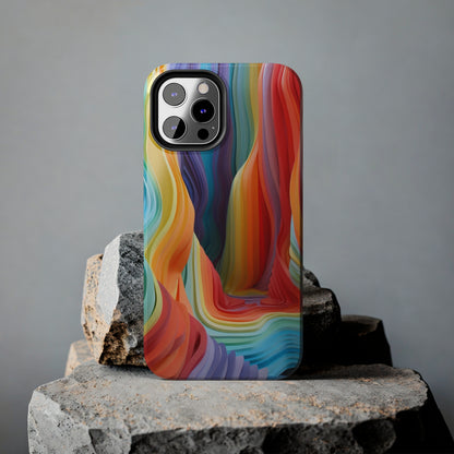 Rainbow Stripes Tough Phone Case