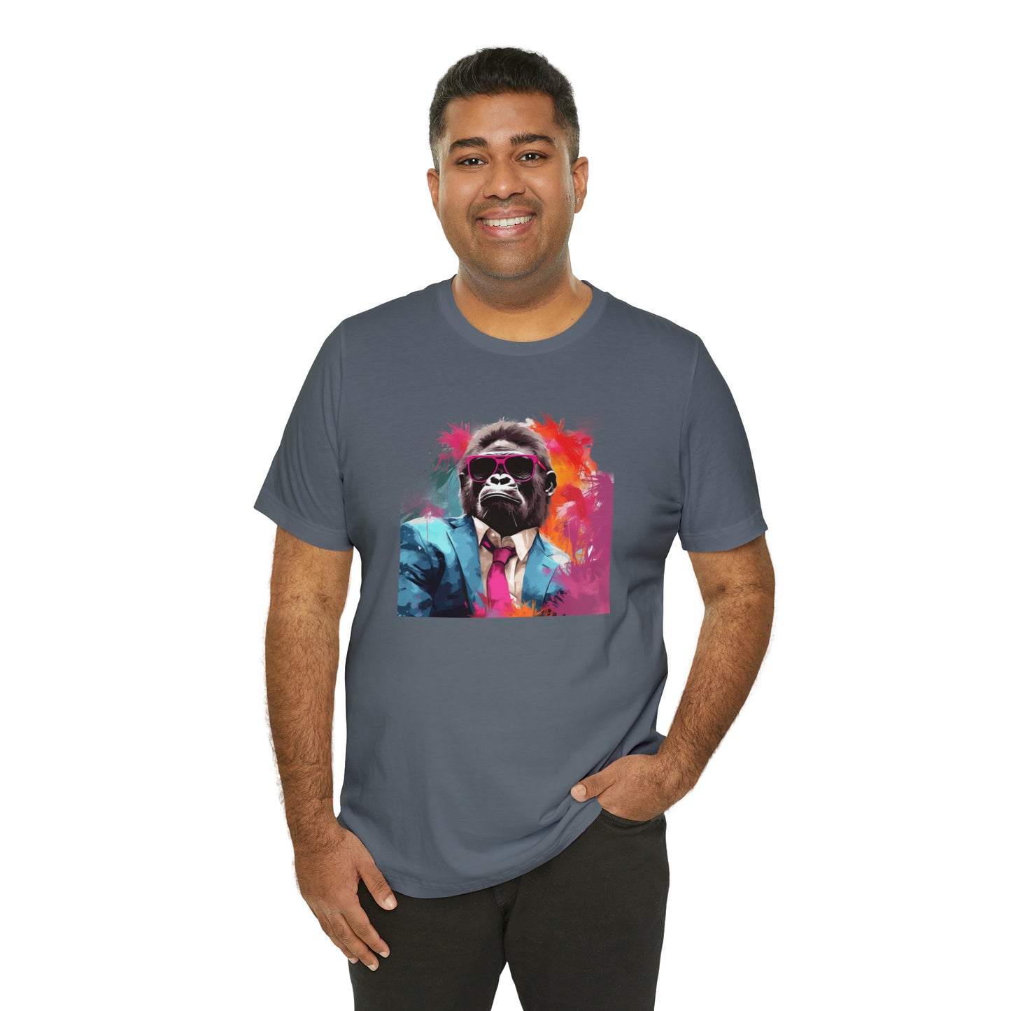 Miami Vice Gorilla - Unisex Jersey Short Sleeve Tee