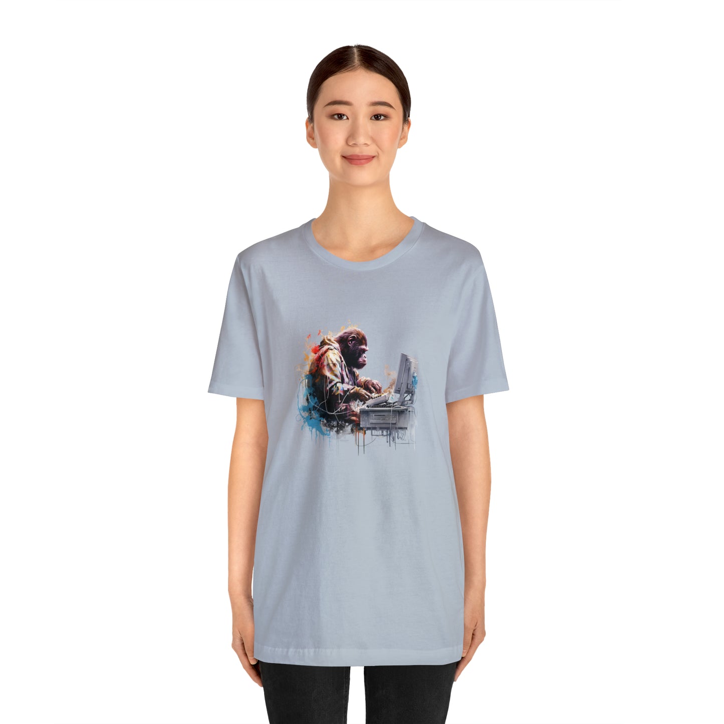 Ape Fixing Computer Unisex Tee