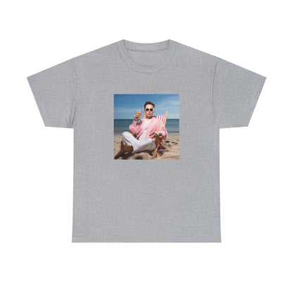 Elon Musk Beach Vibes Unisex Heavy Cotton Tee