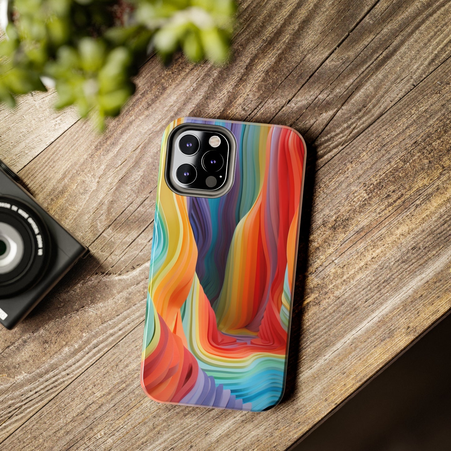 Rainbow Stripes Tough Phone Case