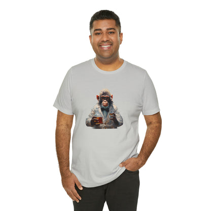 Monkey Scientist Unisex Jersey Short Sleeve Tee