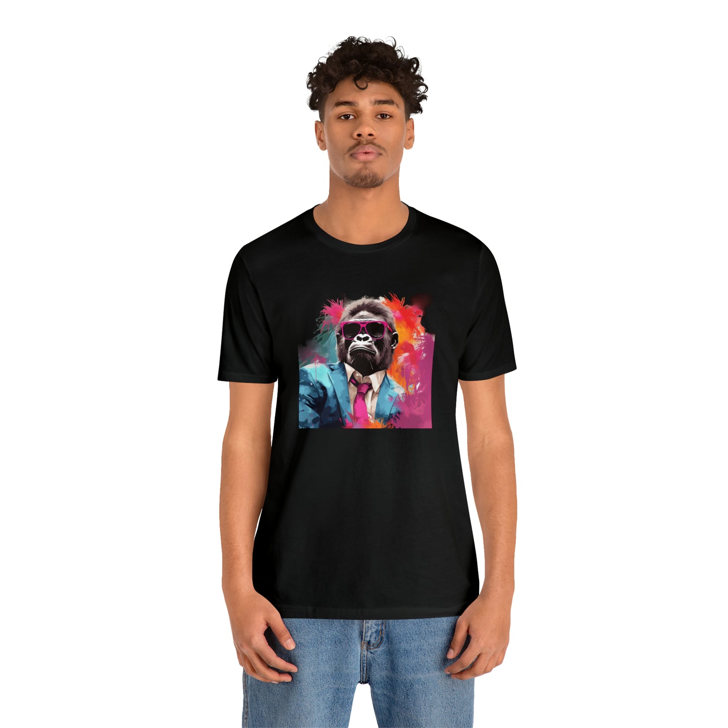 Miami Vice Gorilla - Unisex Jersey Short Sleeve Tee