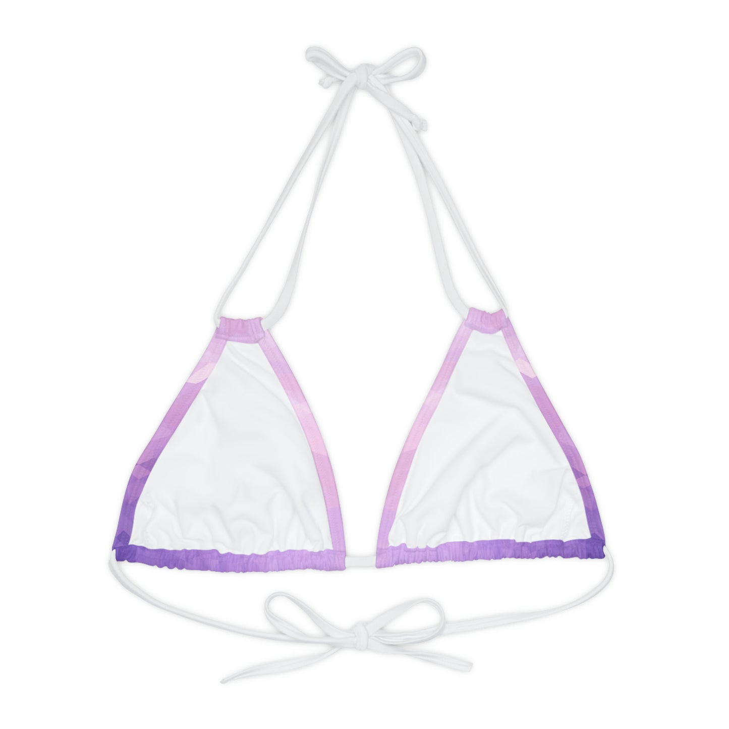 Light Purple Triangle Bikini Top Swimwear