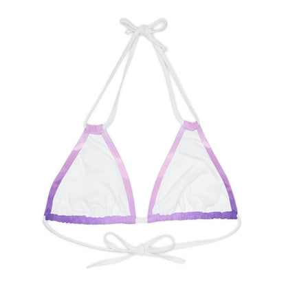 Light Purple Triangle Bikini Top Swimwear