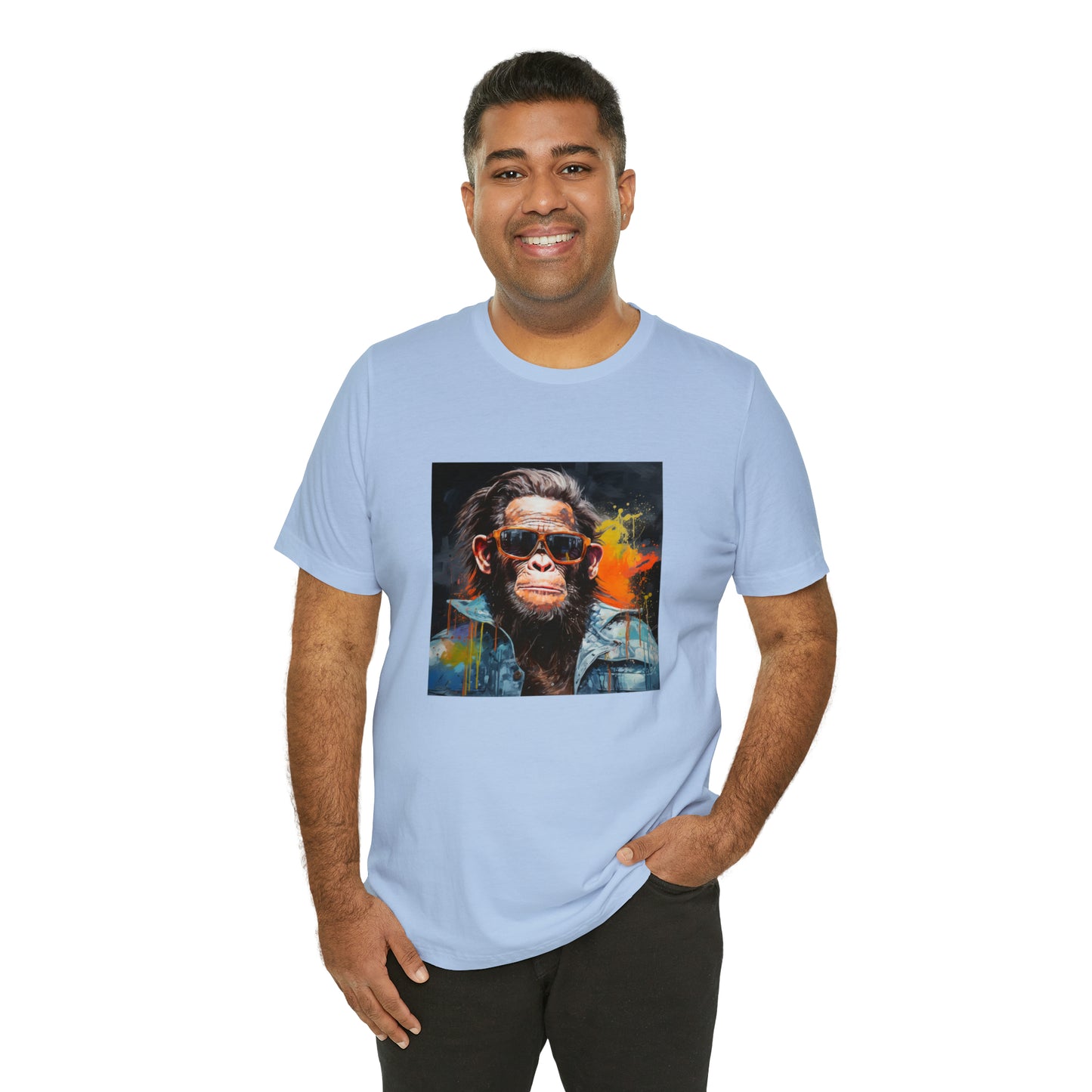 Terminator Monkey Unisex Short Sleeve Tee