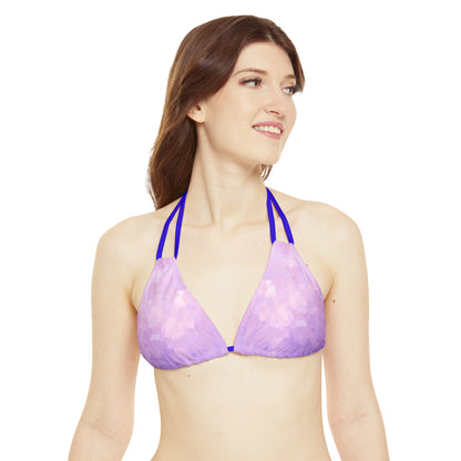 Light Purple Triangle Bikini Top Swimwear