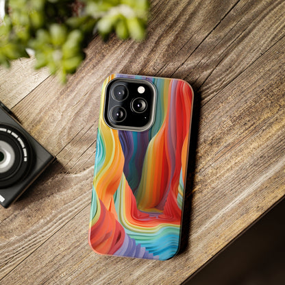 Rainbow Stripes Tough Phone Case