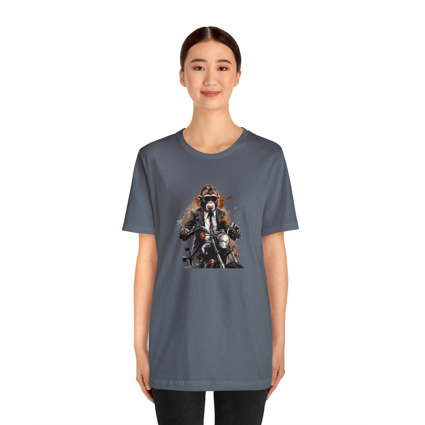 Monkey in Suit: The Gun-Toting Biker Tee