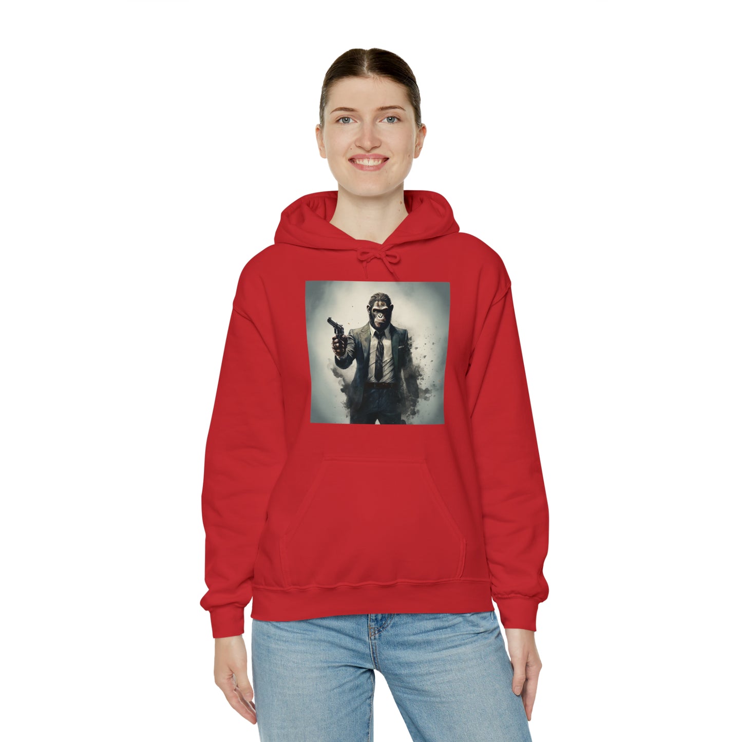 Unisex Heavy Blend™ Hooded Sweatshirt - Suited Monkey