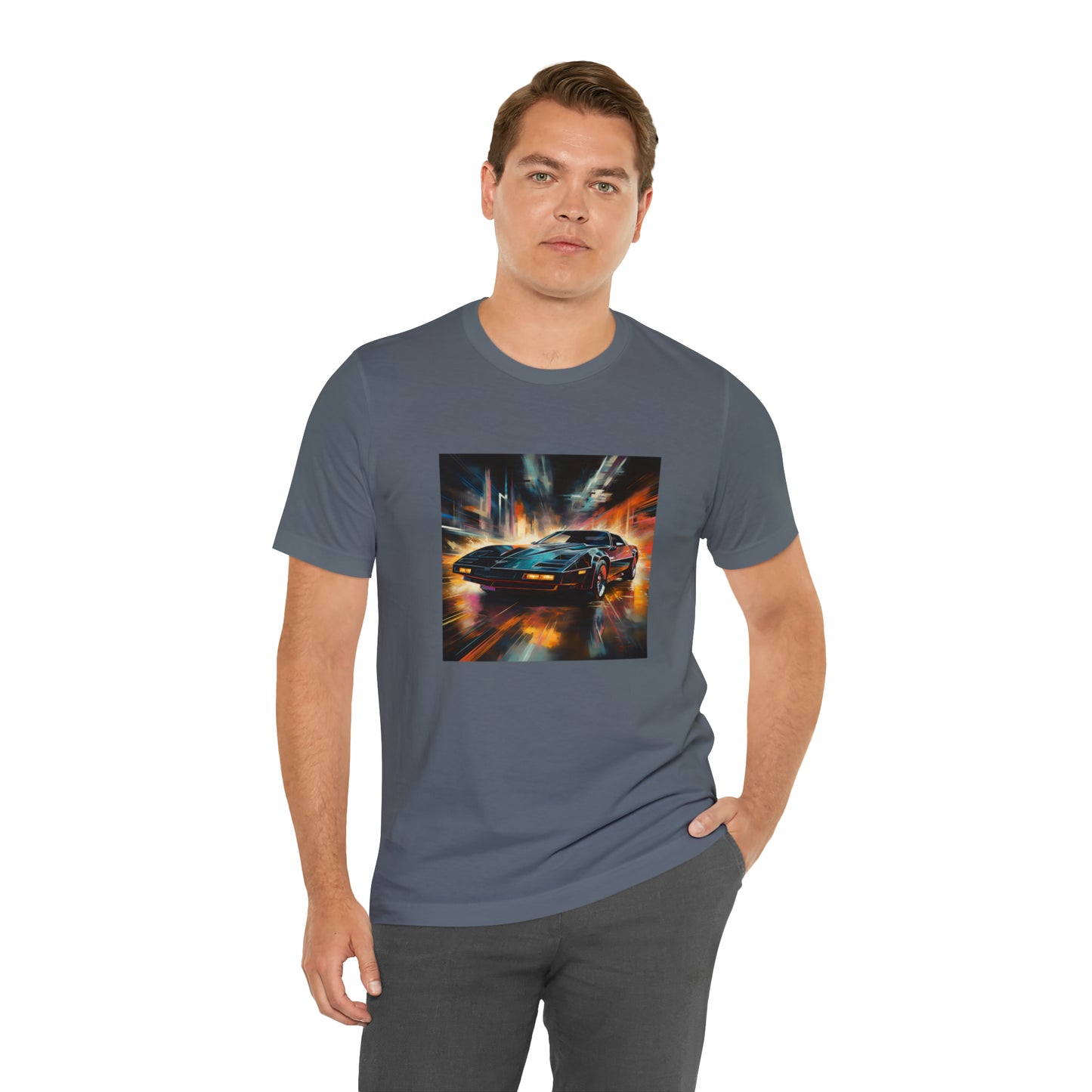 Knight Rider Abstract Unisex Jersey Short Sleeve Tee