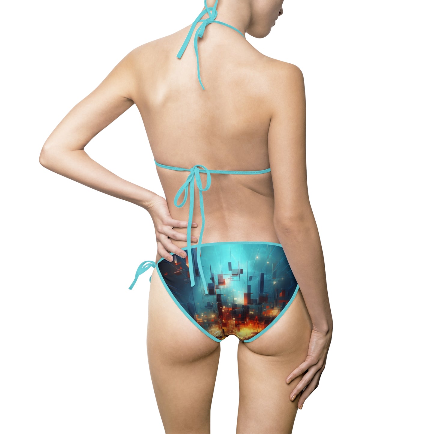 Electric Abstract Women's Bikini Swimsuit