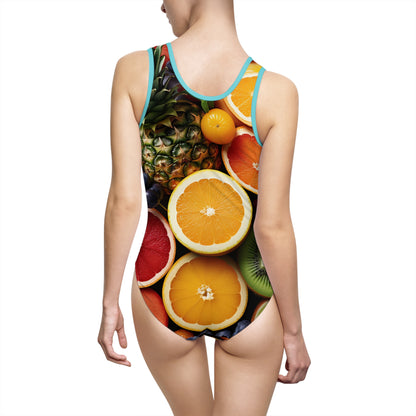 Tropical Fruits Women's One-Piece Swimsuit