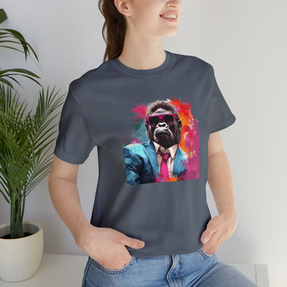 Miami Vice Gorilla - Unisex Jersey Short Sleeve Tee