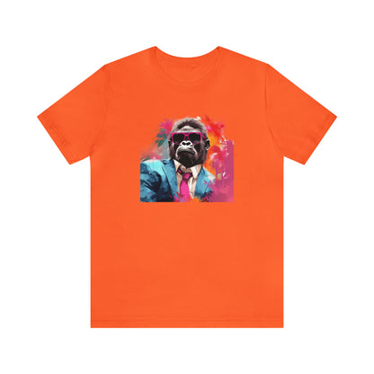 Miami Vice Gorilla - Unisex Jersey Short Sleeve Tee