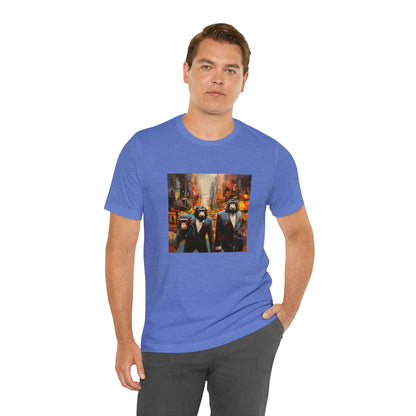 Apes in the City - Abstract Unisex Jersey Short Sleeve Tee