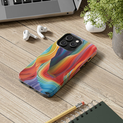 Rainbow Stripes Tough Phone Case