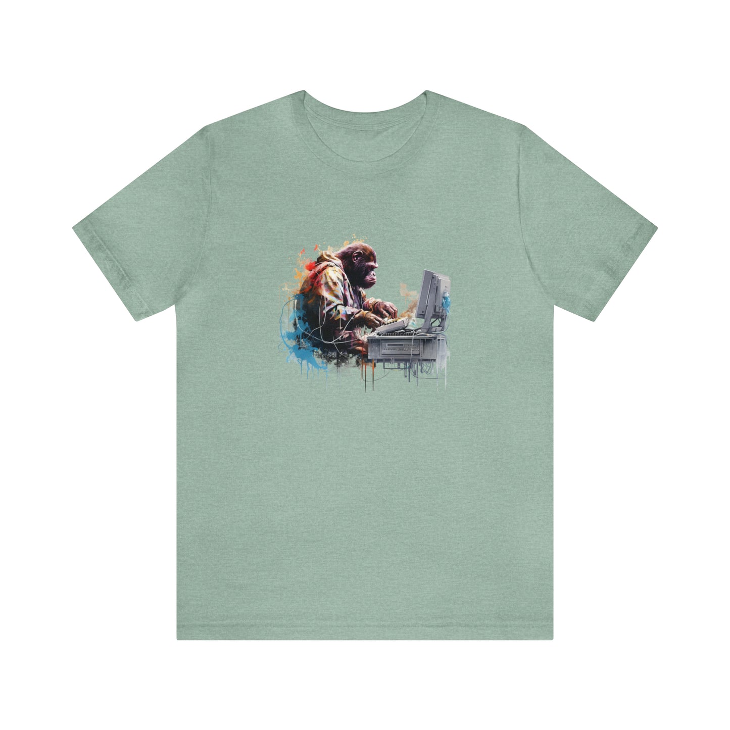 Ape Fixing Computer Unisex Tee