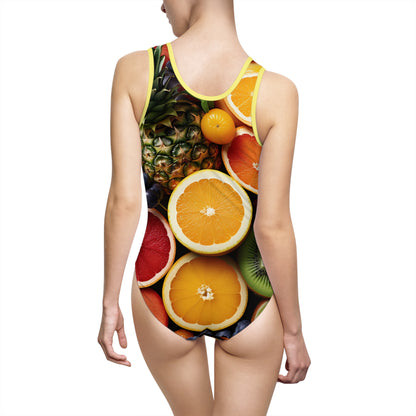 Tropical Fruits Women's One-Piece Swimsuit