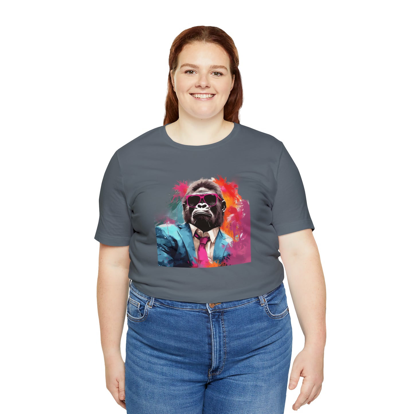 Miami Vice Gorilla - Unisex Jersey Short Sleeve Tee