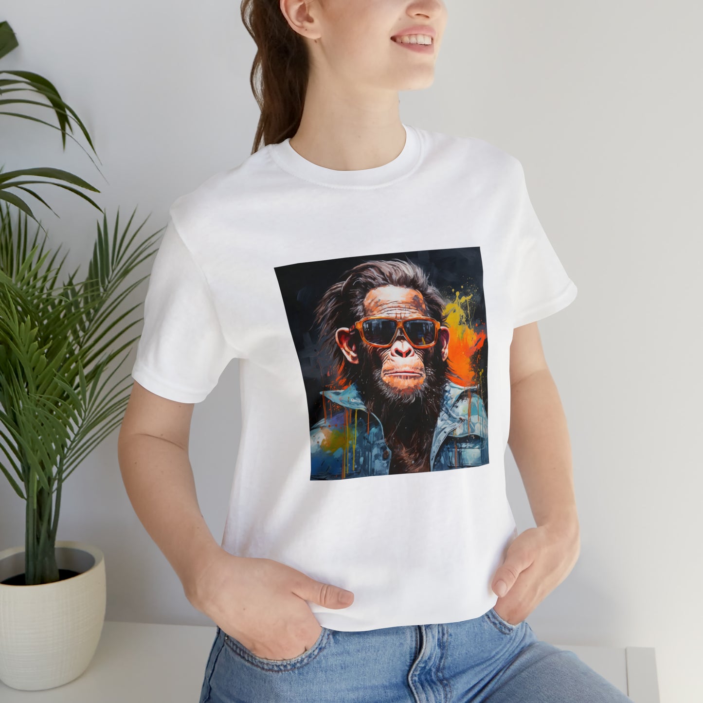 Terminator Monkey Unisex Short Sleeve Tee