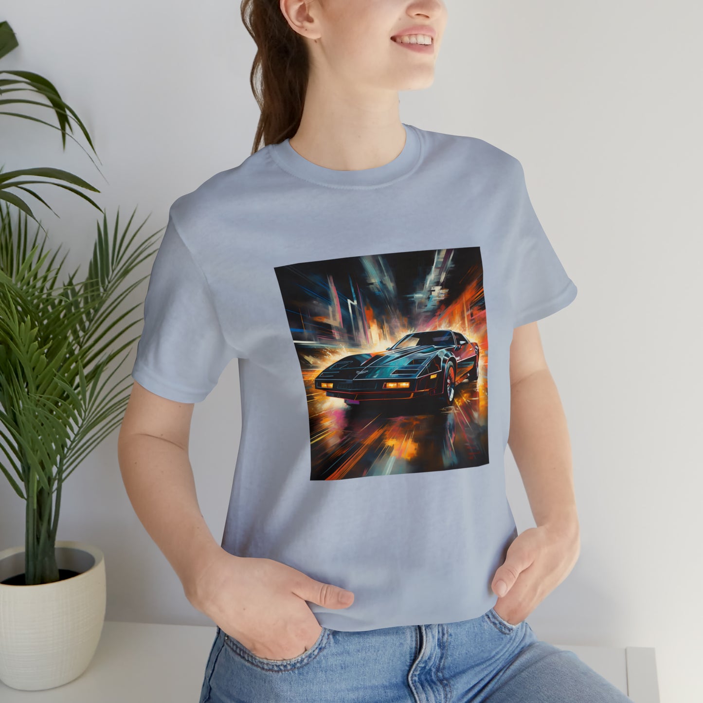 Knight Rider Abstract Unisex Jersey Short Sleeve Tee