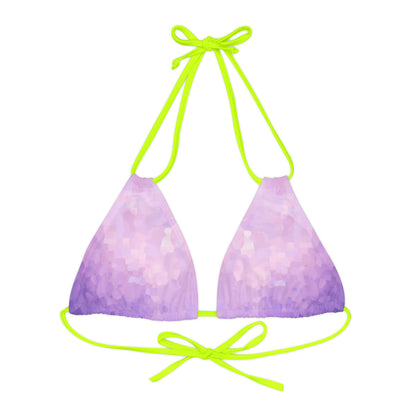 Light Purple Triangle Bikini Top Swimwear