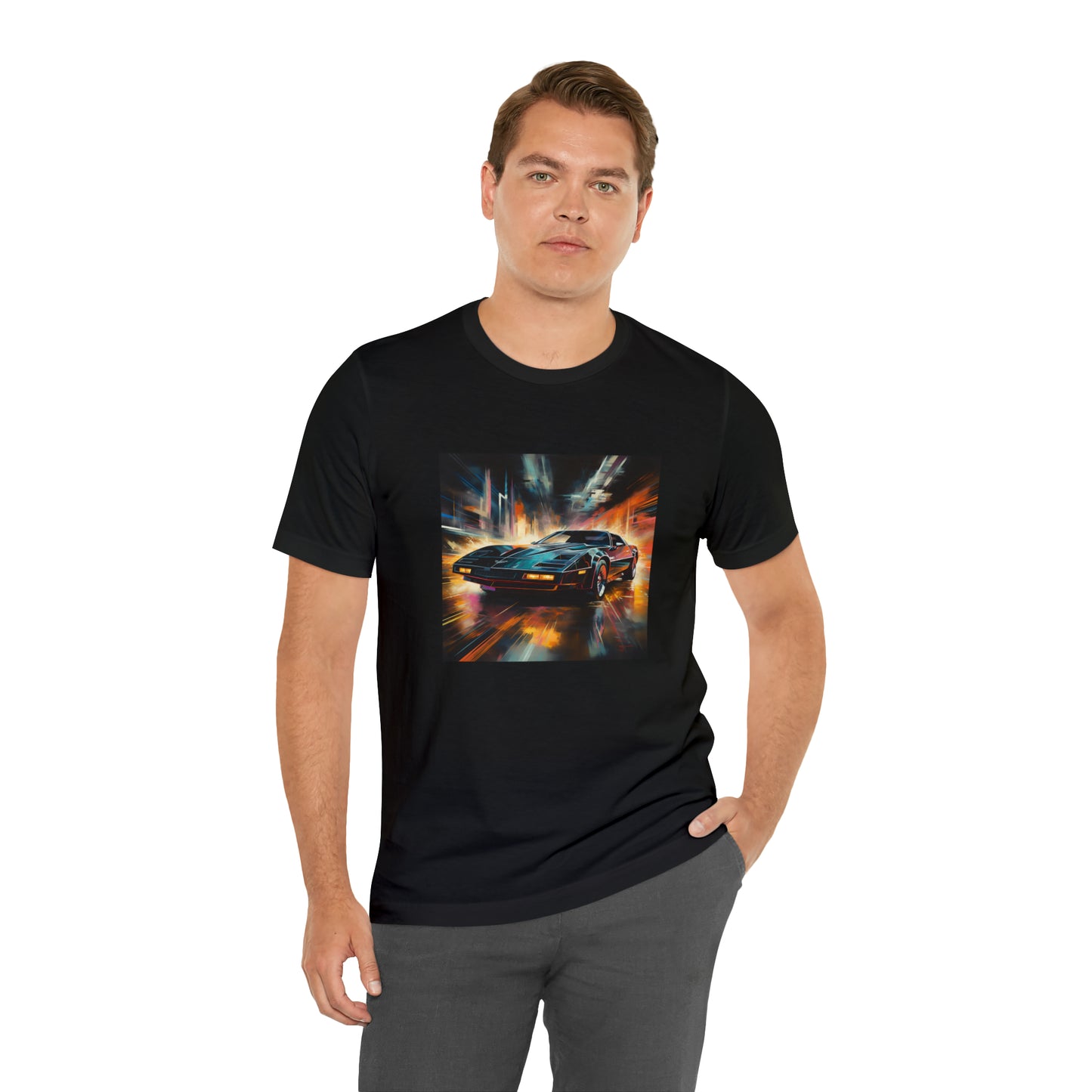 Knight Rider Abstract Unisex Jersey Short Sleeve Tee