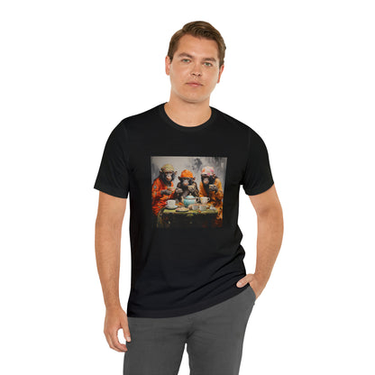 Sophisticated Monkey Tea Party Unisex Jersey Tee