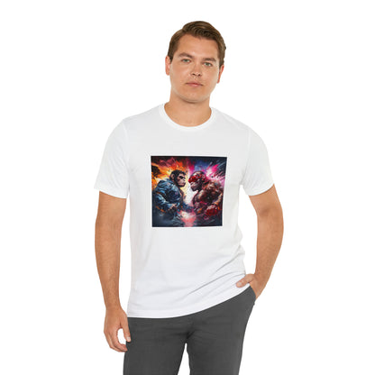 Terminator vs Rocky Monkey Unisex Jersey Tee