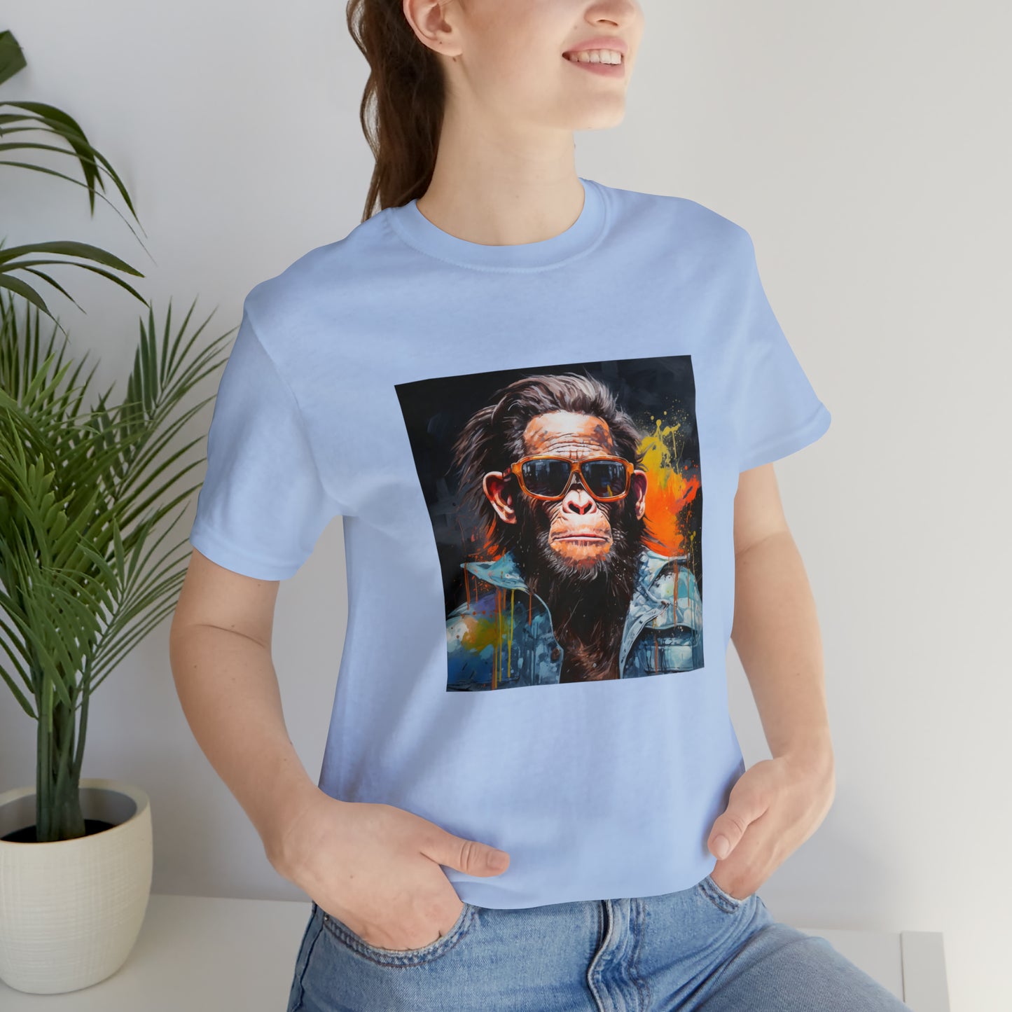 Terminator Monkey Unisex Short Sleeve Tee