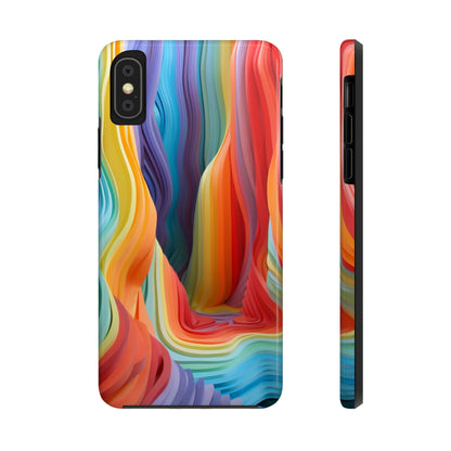 Rainbow Stripes Tough Phone Case