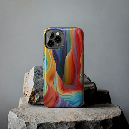 Rainbow Stripes Tough Phone Case