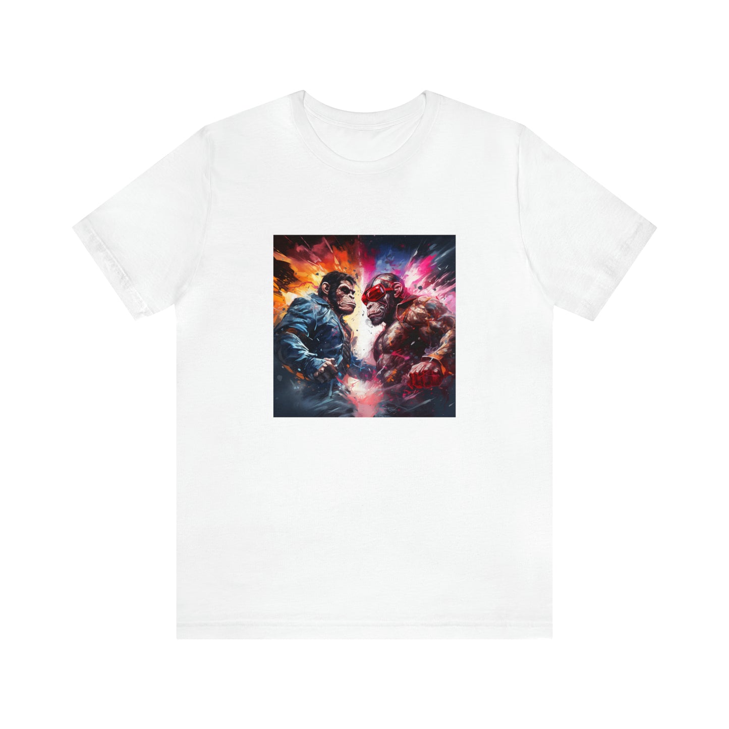 Terminator vs Rocky Monkey Unisex Jersey Tee