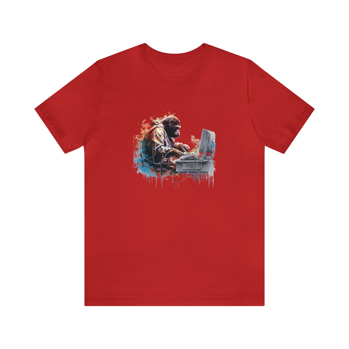 Ape Fixing Computer Unisex Tee