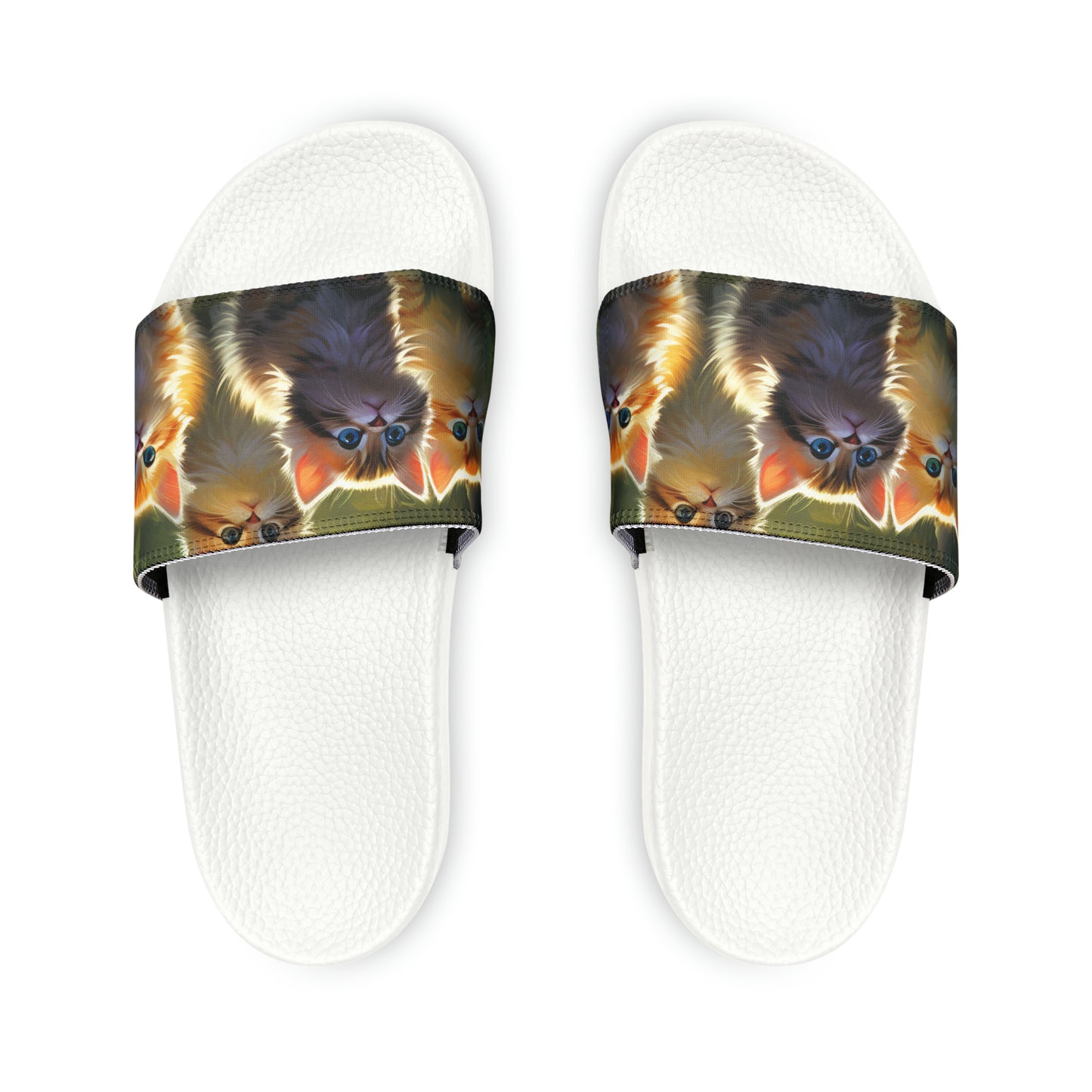 Youth PU Slide Sandals - Kittens