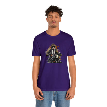 Monkey in Suit: The Gun-Toting Biker Tee