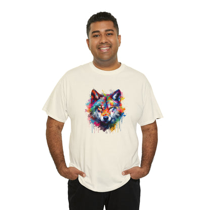 Wolf Abstract Unisex Heavy Cotton Tee