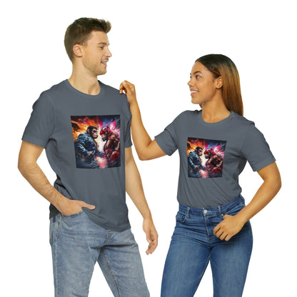 Terminator vs Rocky Monkey Unisex Jersey Tee