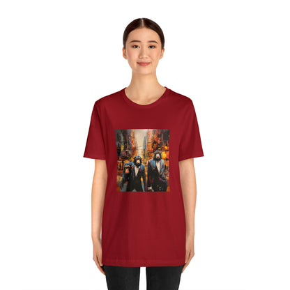 Apes in the City - Abstract Unisex Jersey Short Sleeve Tee